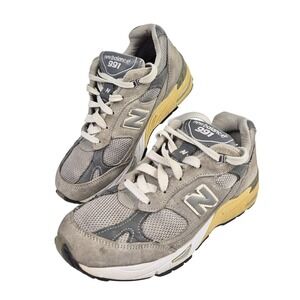 New Balance 991 Made in USA Running Shoes Womens 6.5 Gray Suede W991GR 2001